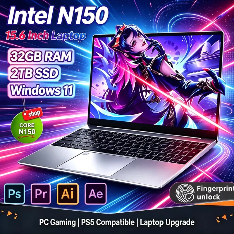 2026 New 15.6' Intel N150 Wind - Ddr4 Laptop Ram ulasan dan harga