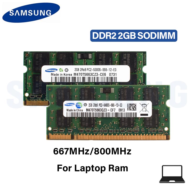 SAMSUNG DDR2 2GB PC2 5300S 640 - Ddr2 Ram ulasan dan harga