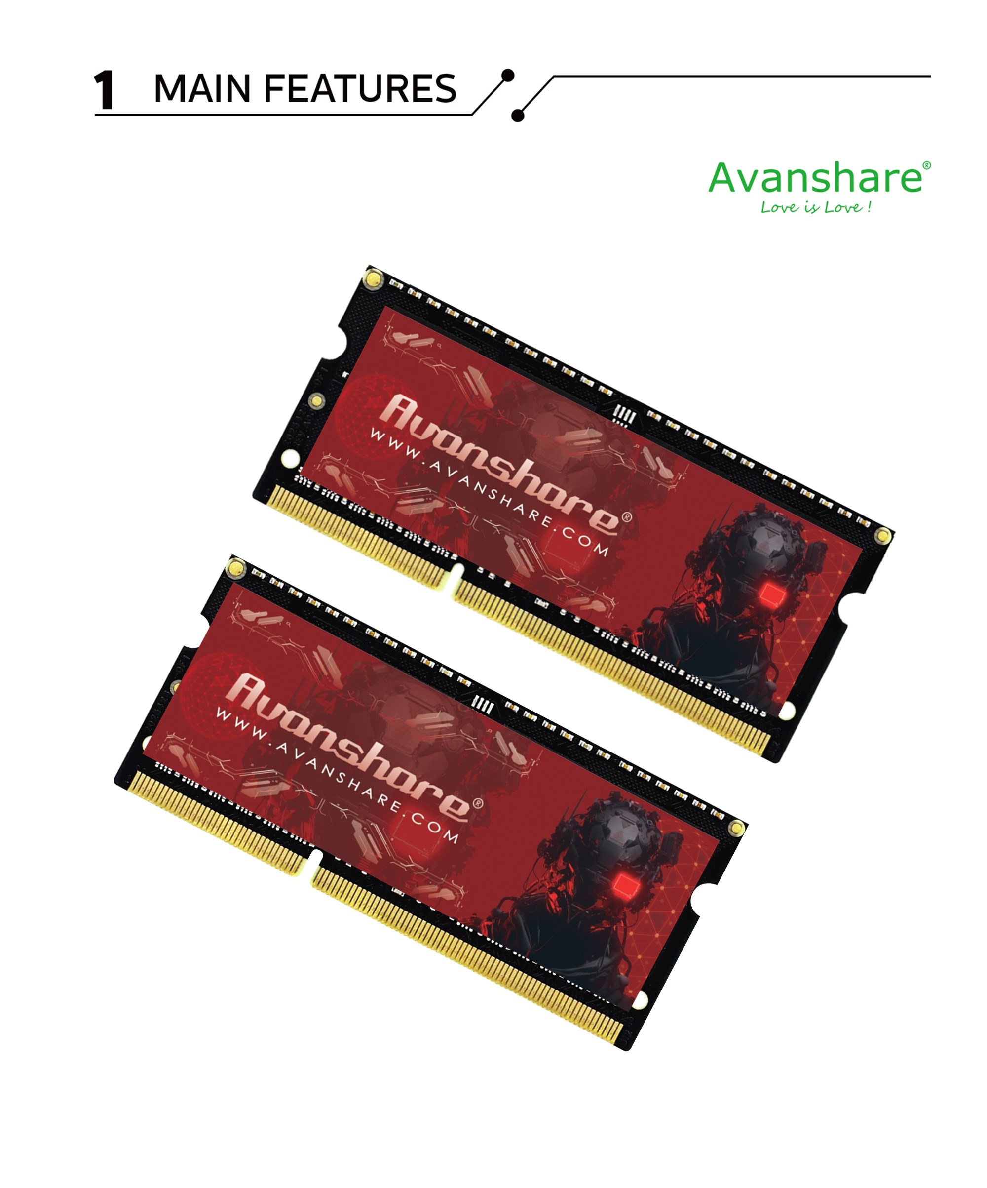 Avanshare Ram Memory DDR5 DDR4 - Ddr4 3200Mhz ulasan dan harga