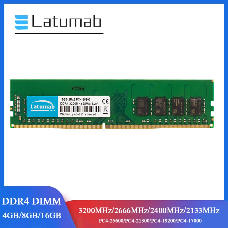 Latumab RAM DDR4 Desktop Memor - Ddr4 3200Mhz ulasan dan harga