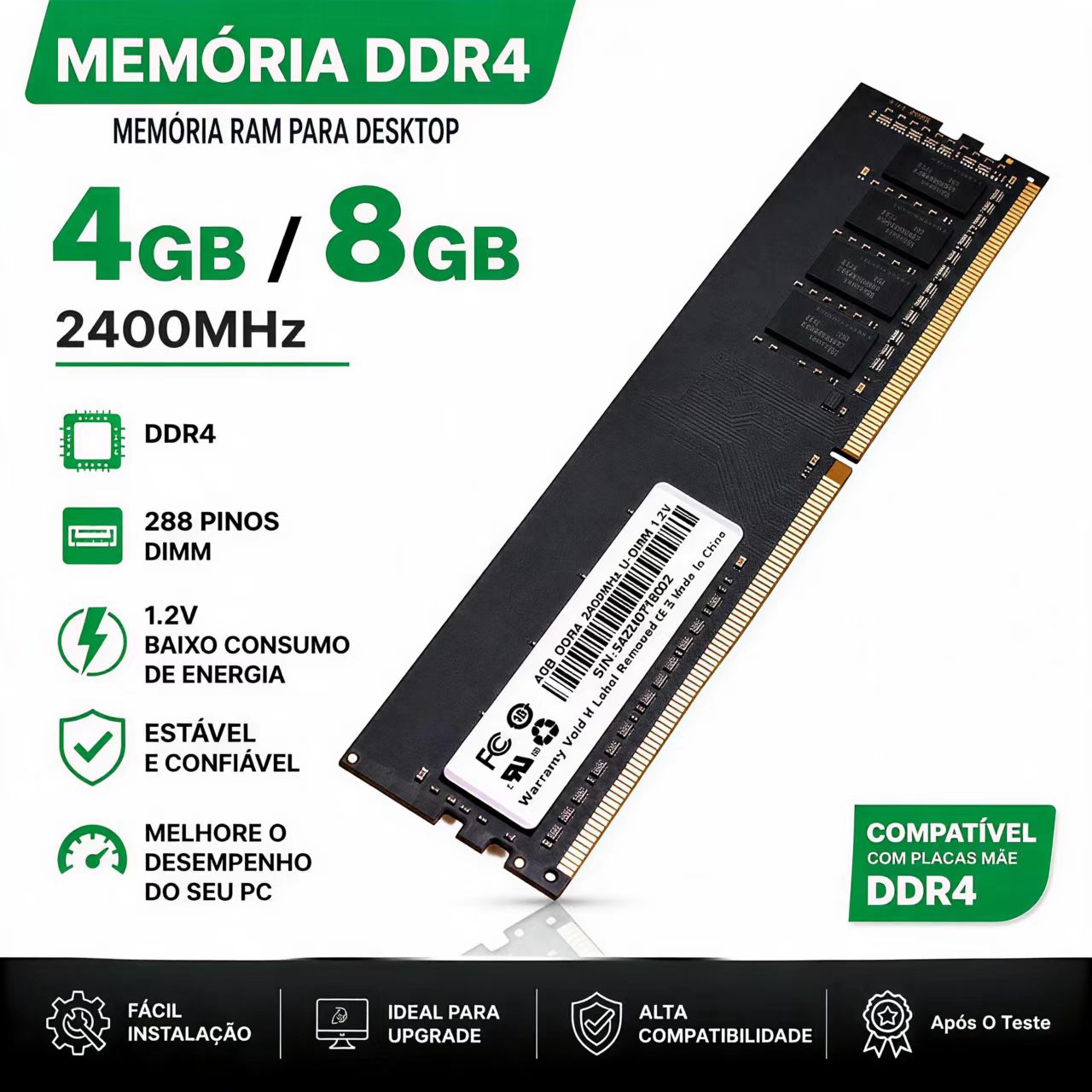 DDR4 RAM 4GB 8GB 2400MHz Deskt - Ddr4 3200Mhz ulasan dan harga